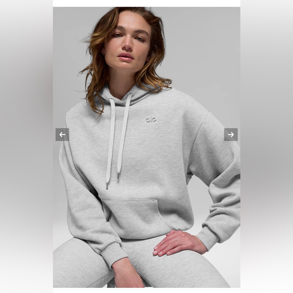 Alo Light Gray Hoodie